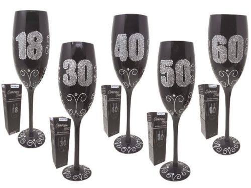 BICCHIERE 50 ANNI Calice glitter ORO Gadget idea regalo festa 50° Compleanno  : : Casa e cucina