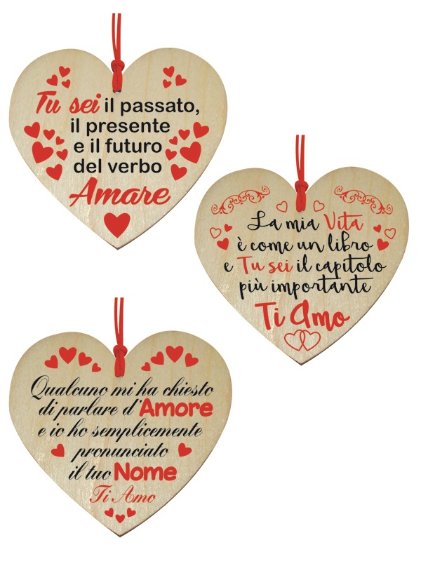 Cuore da Appendere con Nomi